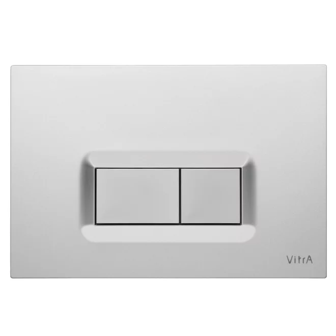 Vitra Loop R Dual Flush Plate In Matt Chrome - CLEARANCE