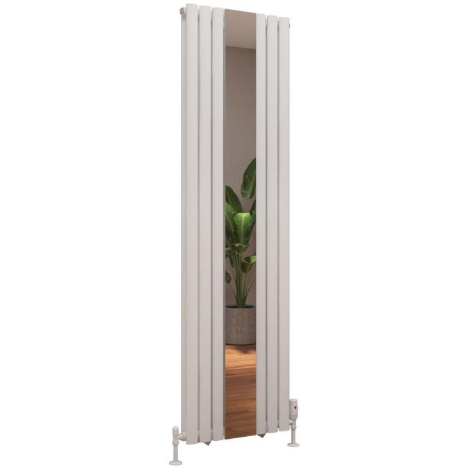 Tunstall Double Mirror 1800 x 500 Radiator Matt White