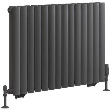 Tunstall Double 600 x 825 Radiator Matt Anthracite