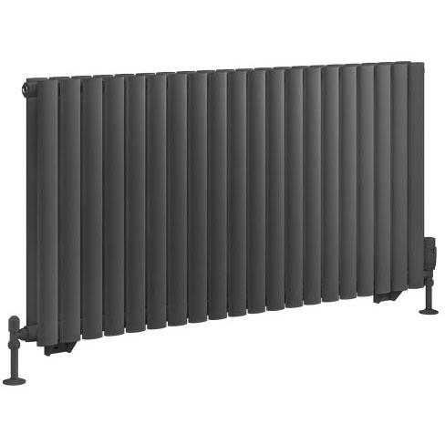 Tunstall Double 600 x 1179 Radiator Matt Anthracite