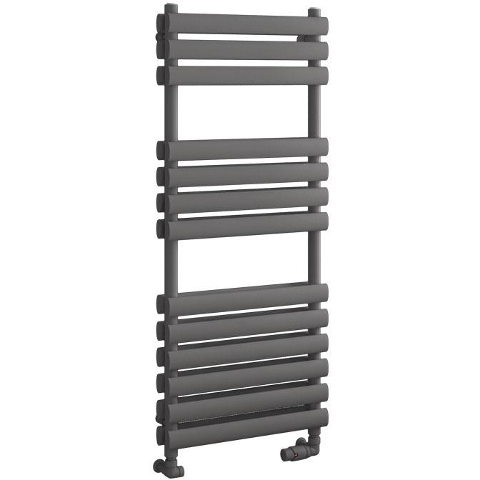 Tunstall Double 1200 x 500 Towel Radiator Matt Anthracite