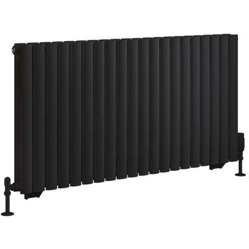 Tunstall Double 600 x 1179 Radiator Matt Black