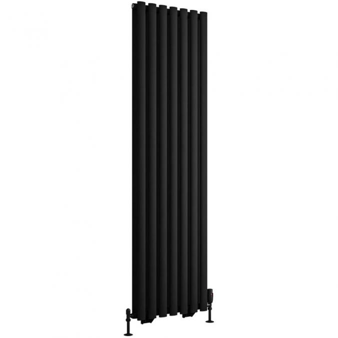 Tunstall Double 1800 x 490 Radiator Matt Black