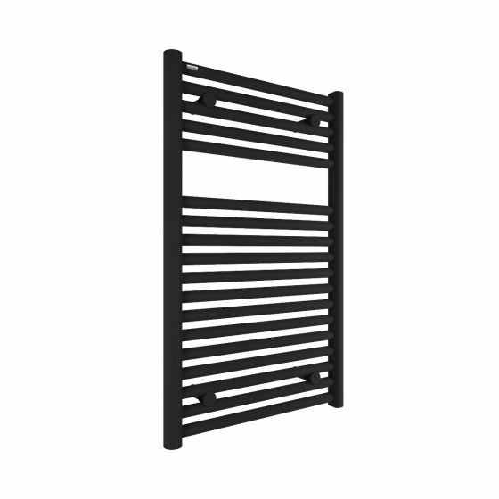 Tissino Hugo2 812 x 500mm Matt Black Towel Radiator - High BTU Output