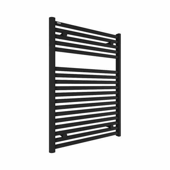 Tissino Hugo2 812 x 600mm Matt Black Towel Radiator - High BTU Output