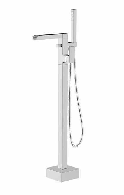 Niagara Soho Chrome Square Waterfall Freestanding Bath Shower Mixer Tap - CLEARANCE