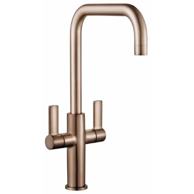Francis Pegler Jeroni Horizontal Antique Brass Kitchen Tap - CLEARANCE