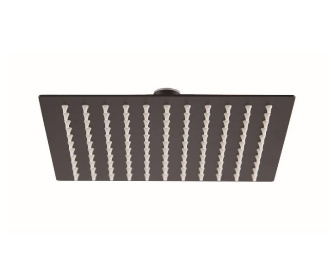 Niagara Observa Slimline 200mm Square Shower Head - Matt Black - CLEARANCE