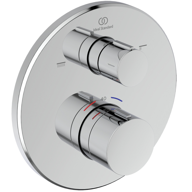 Ideal Standard Ceratherm T100 Concealed Thermostatic Shower Mixer Dual Outlet