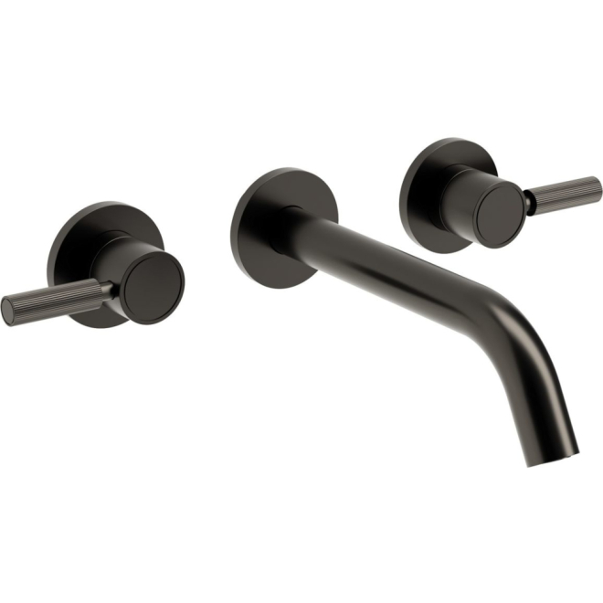 Abode Refine Gunmetal Wall Mounted Basin/Bath Tap