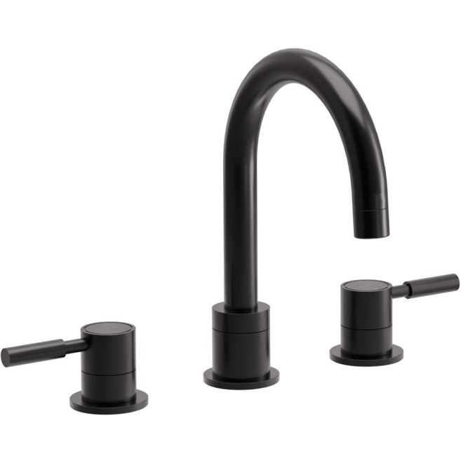 Abode Refine Gunmetal 3 Piece Basin/Bath Tap