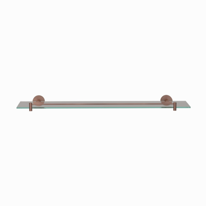 Jaquar Continental 600mm Antique Copper Glass Shelf 