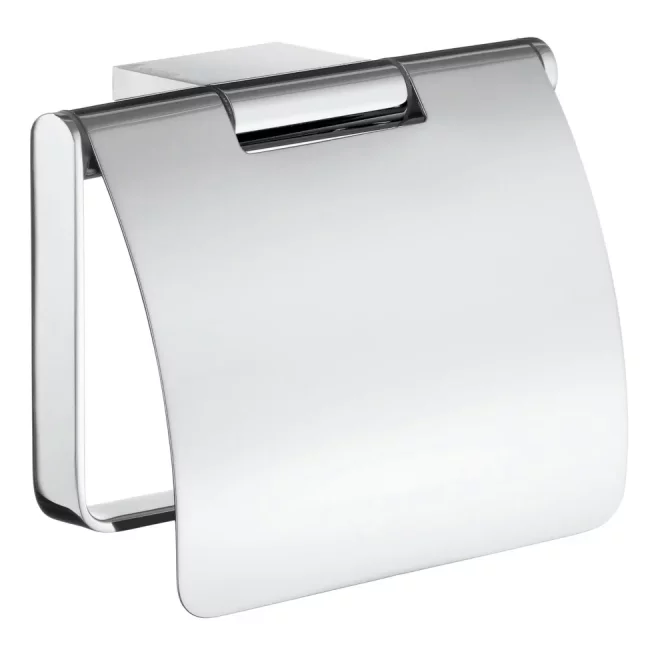 Smedbo Air Chrome Toilet Roll Holder with Cover