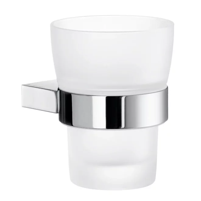 Smedbo Air Tumbler with Chrome Holder