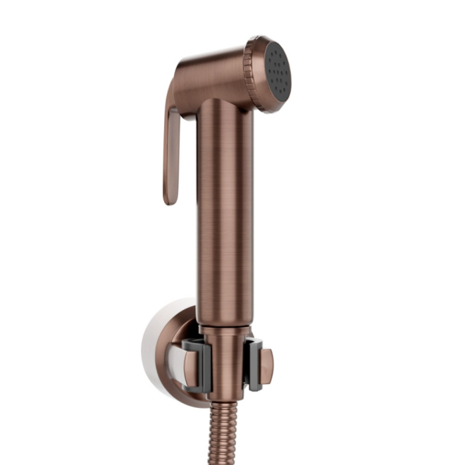 Jaquar Allied Douche Kit In Antique Copper With 1 Meter Long Flexible Tube & Wall Hook