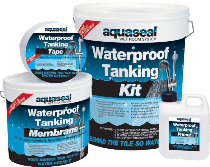Everbuild Aquaseal Wet Room Tanking Kit - Large 7.5m2