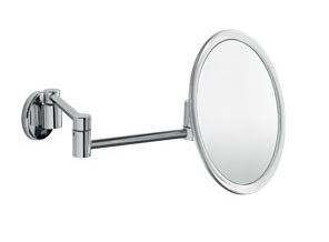 Inda Wall-mounted magnifying mirror, double jointed arm