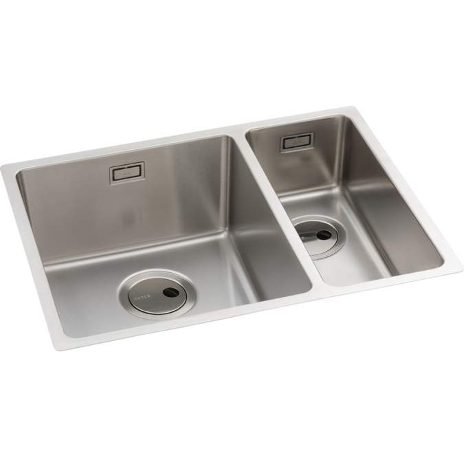 Abode Matrix R15 1.5 Bowl Left Hand Undermount / Inset Stainless Steel Kitchen Sink