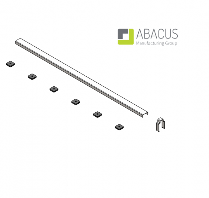 Abacus Matt Anthracite Infinity Waste Cover 1000mm