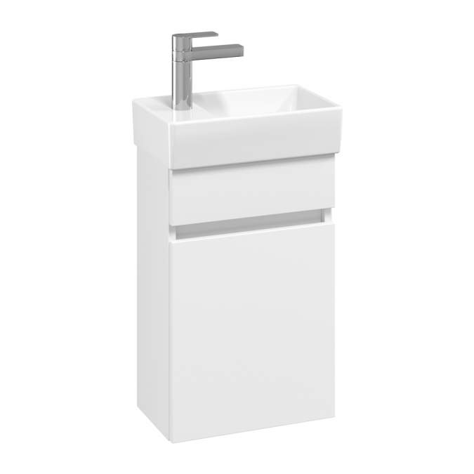 Villeroy & Boch Arto 360 Cloakroom Vanity Unit With LH Basin - Satin White