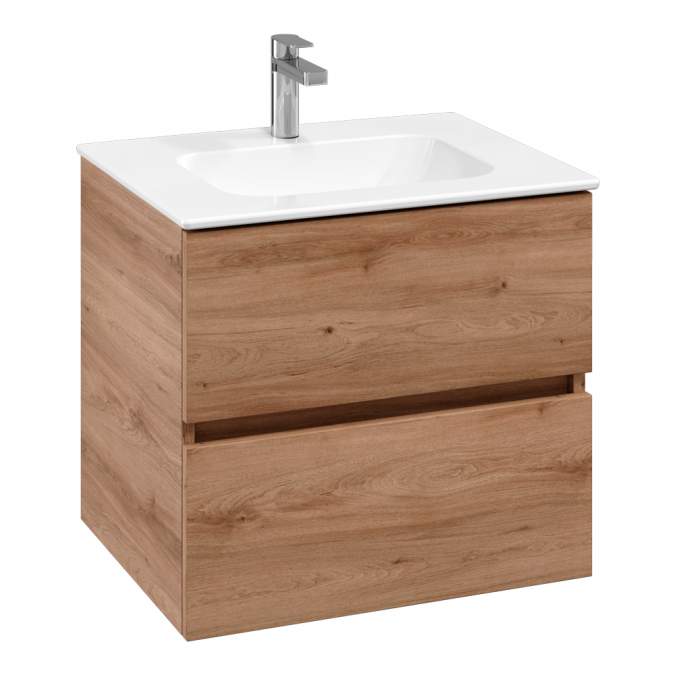 Villeroy & Boch Arto 600 Bathroom Vanity Unit With Basin - Oak Kansas