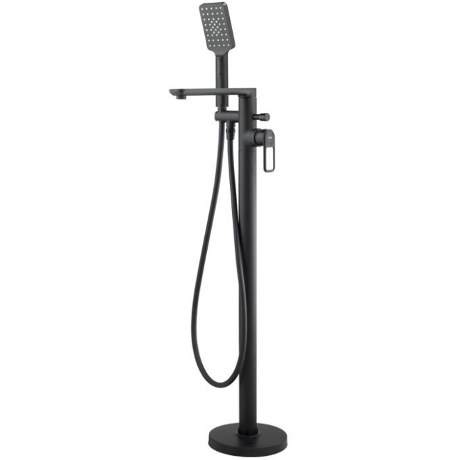 Abode Levarto Matt Black Free Standing Bath Shower Mixer