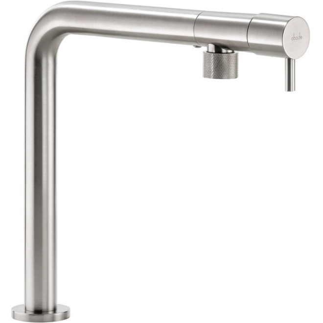 Abode Agilis Single Lever Brushed Nickel Kitchen Mixer Tap