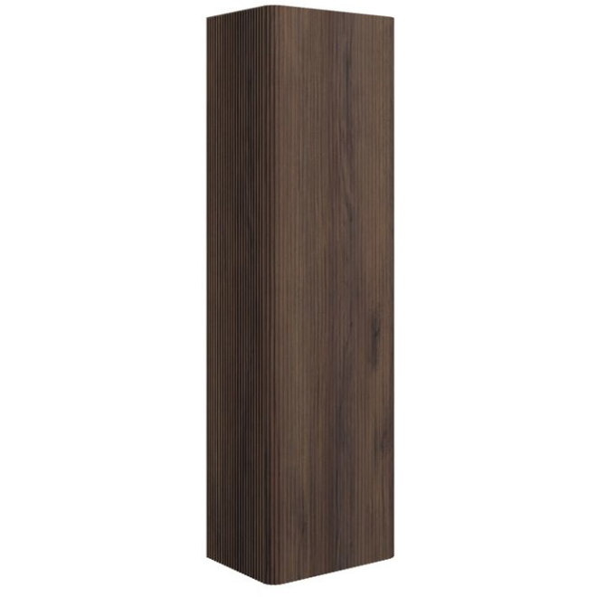 Ancona 350mm Textured Walnut Wall Hung Tall Unit