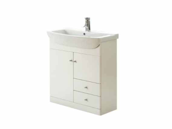 Series 750 Gloss White Bathroom Basin Cabinet Vanity Unit Furniture Bathroom Basin Cabinet Vanity Unit, 750 White Vanity Unit