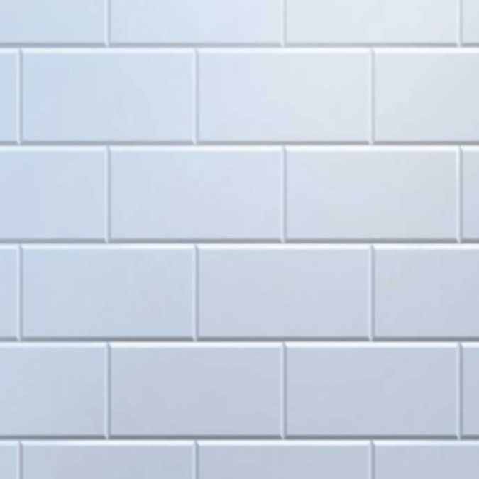 Atlantis White Brick Metro Tile Panel 1200mm (W) x 2400mm (H)