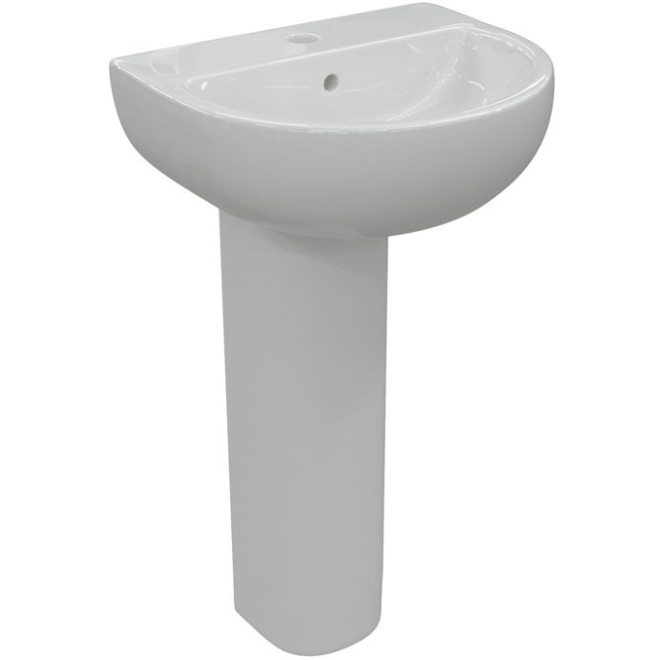 Aylesbury 550mm Basin and Full Pedestal