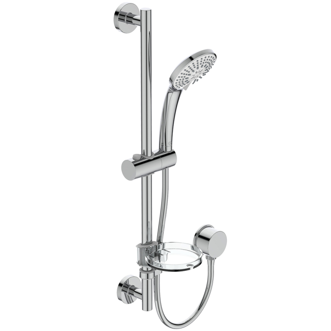 Ideal Standard Idealrain M3 Shower Kit with 100mm 3-Function Handset - Chrome
