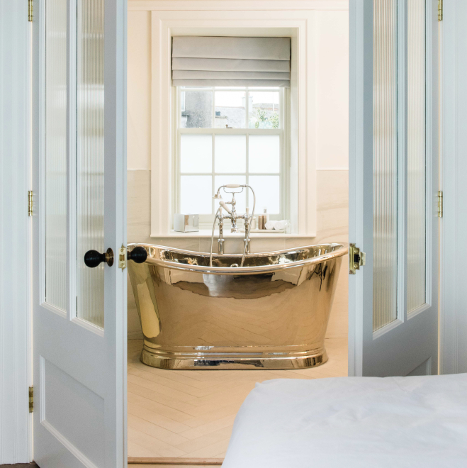 BC Designs Boat Nickel Classic Roll Top Bath, 1500 x 700