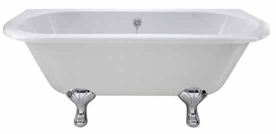 Bayswater Courtnell 1700mm Traditional Back To Wall Rolltop Bath