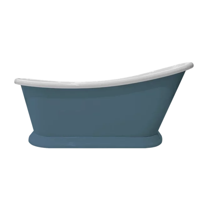 Bayswater Free Standing Stiffkey Blue Slipper Boat Bath
