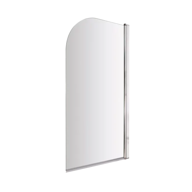 Bayswater Chrome 6mm Radius Toughened Glass Bath Screen