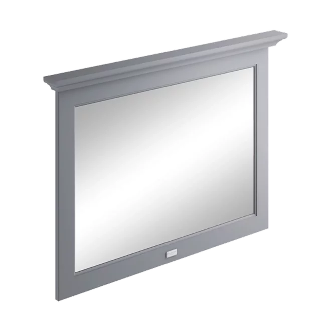 Bayswater Plummett Grey 1000mm Flat Bathroom Wall Mirror