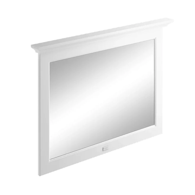 Bayswater Pointing White 1000mm Flat Bathroom Wall Mirror 