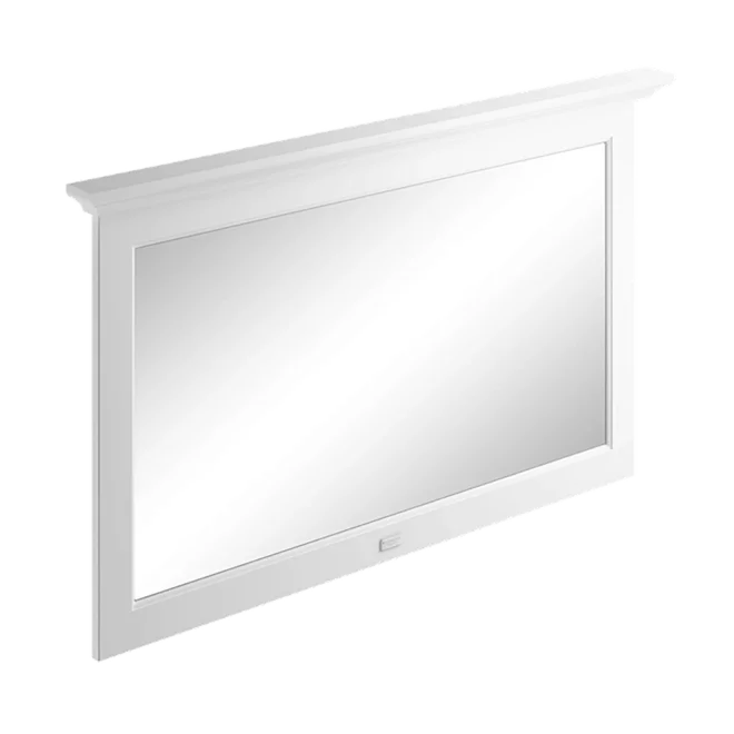 Bayswater Pointing White 1200mm Flat Bathroom Wall Mirror