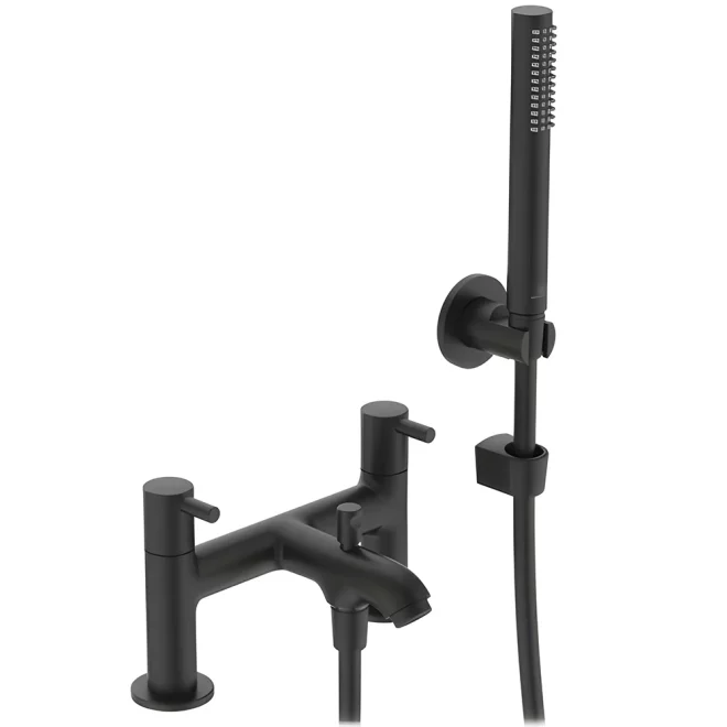 Ideal Standard Ceraline Silk Black Dual Control Bath Shower Mixer