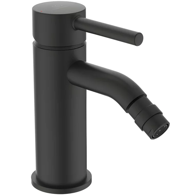 Ideal Standard Ceraline Silk Black Single Lever Bidet Mixer With Metal Pop-Up Waste