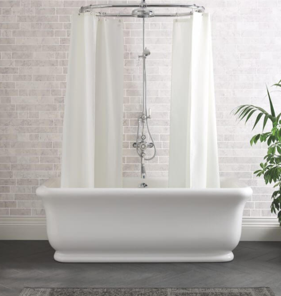 Senator Cian Solid Surface Freestanding Bath, 1804 x 850 By BC Designs 