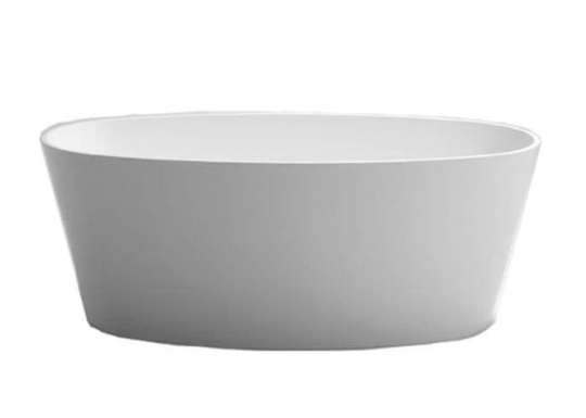 Vive Cian Solid Surface Freestanding Bath, 1610 x 750 By BC Designs 