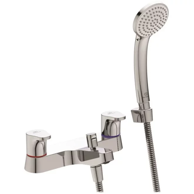 Ideal Standard Cerabase Dual Control Bath Filler Tap With Shower Set