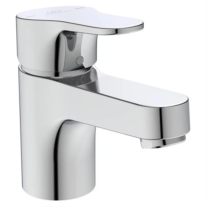 Ideal Standard Cerabase Single Lever Mini Basin Mixer Tap & Push Button Waste
