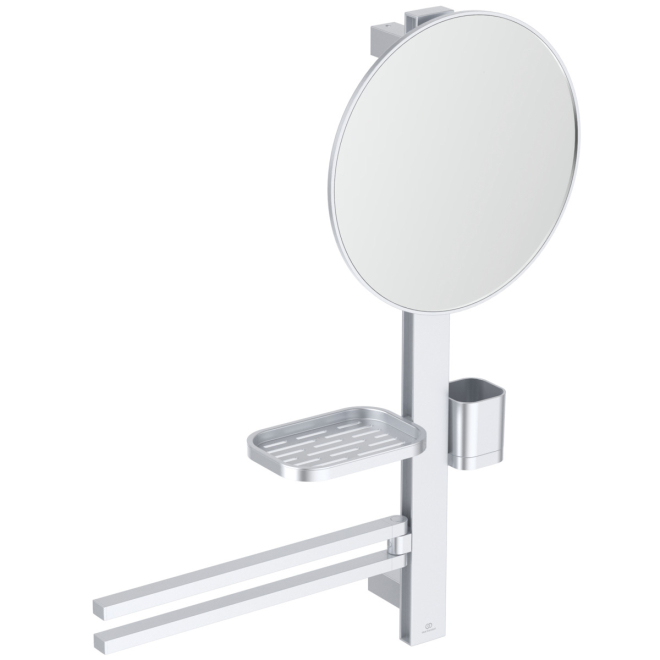 Ideal Standard ALU+ Silver Beauty Bar with 500mm Mirror