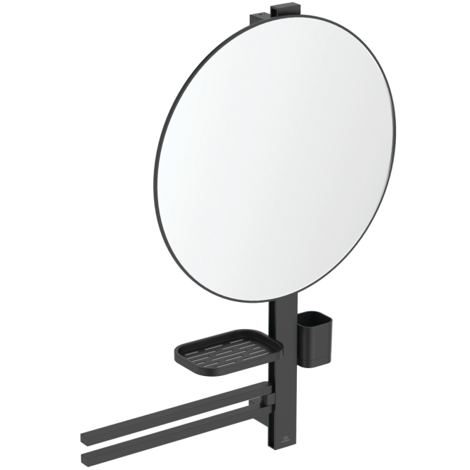 Ideal Standard ALU+ Silk Black Beauty Bar with 500mm Mirror