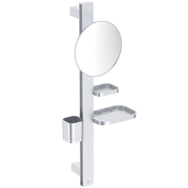 Ideal Standard ALU+ Silver Beauty Bar with 200mm Mirror