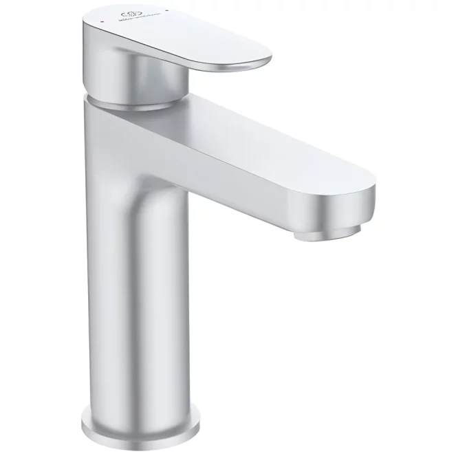 Ideal Standard Cerafine Silver Single Lever Basin Mixer With Click Waste