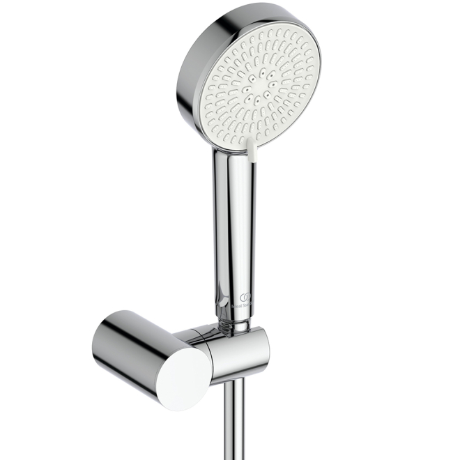 Ideal Standard Idealrain Shower Set with 100mm Round Handset, Holder and 1.75m Hose - Chrome